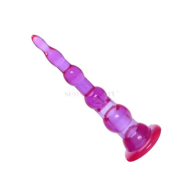 Silicone Flexible Bendable Beaded Anal Butt